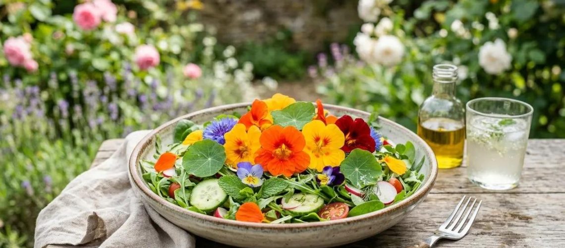 edible flowers plate 2